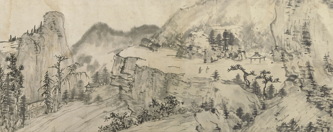 图片[1]-Picture scroll of Cheng Zhengkui’s recumbent trip to the mountains and rivers-China Archive